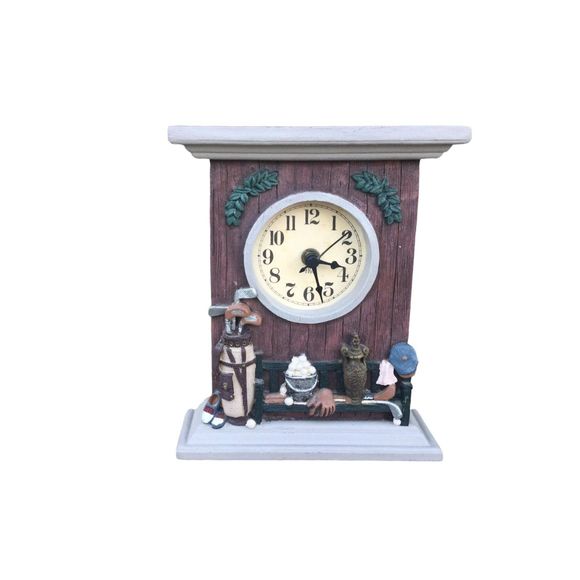 3D Golf Mantel/Desk Clock/Shelf - Picture 1 of 5